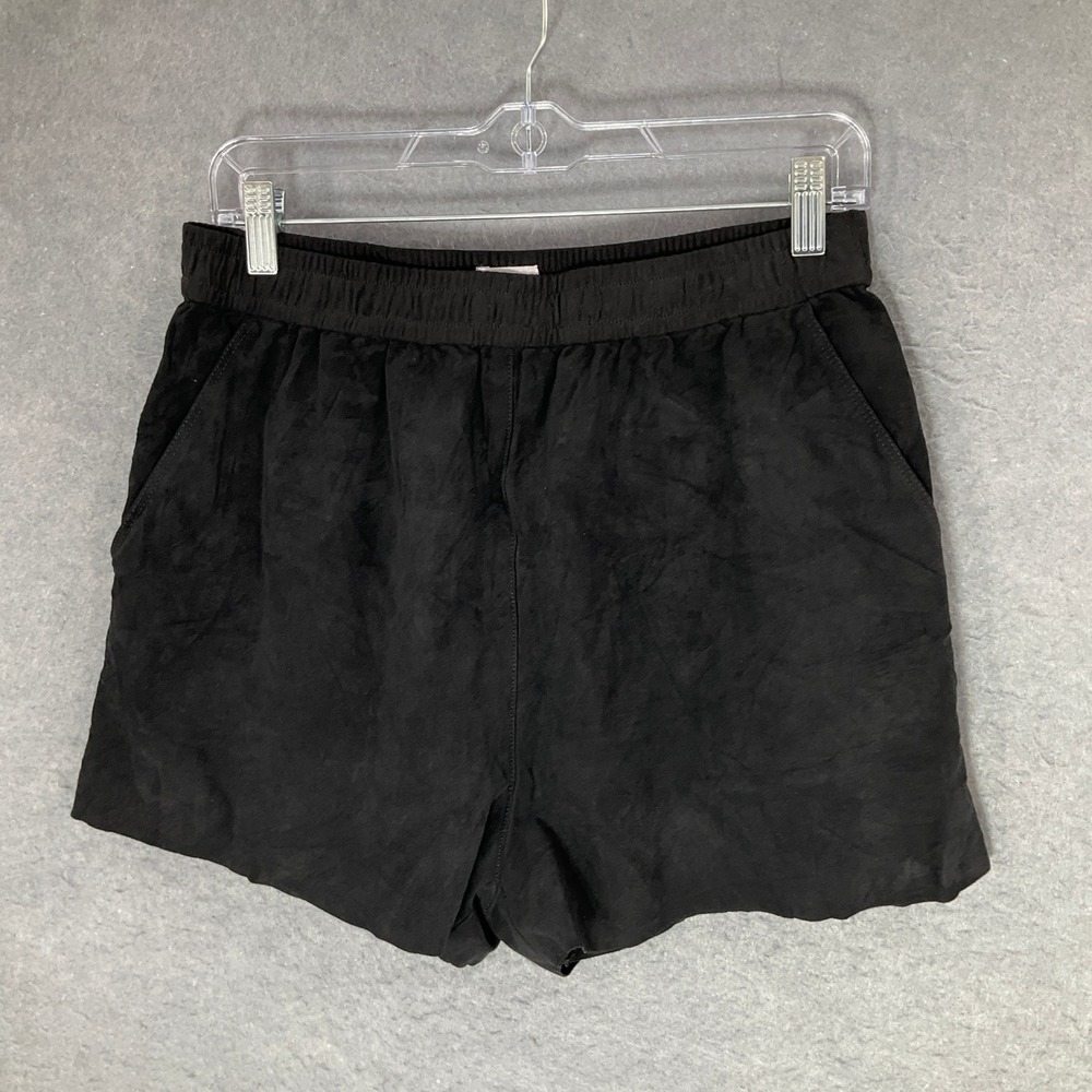 Wilfred Free Black Shorts Womens Size L Elastic Waist Casual Pockets